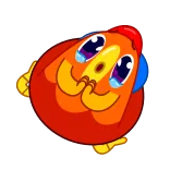 🙏 emoji, personagem, feliz, fofo, desenho animado telegram sticker
