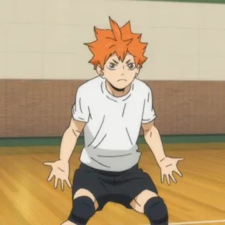 ☀️ Hinata Shoyo Haikyuu!! anime, haikyuu, hinata shoyo, volleyball, sports anime telegram sticker