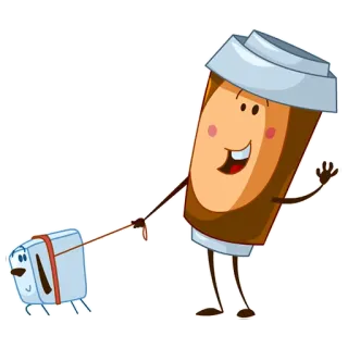 Hi Coffee! - Diveo Media whatsapp stickers