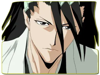 😒 Byakuya Kuchiki Bleach Anime, Mangá, Byakuya Kuchiki, Bleach, Capitão, Shinigami whatsapp sticker