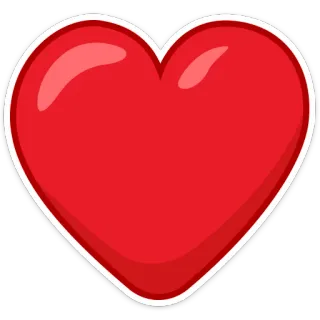 ❤️ hart, liefde, rood telegram sticker