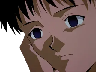 😐 Anime, Fille, Pensive, Mignon, Triste telegram sticker