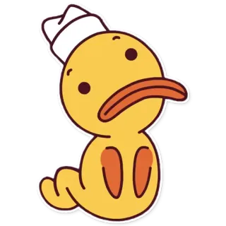 😕 Мультфильм, Утка, Моряк, Милый telegram sticker