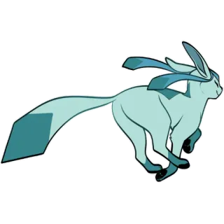 🌨 Glaceon pokemon, glaziola, eis pokemon, videospiel, kreatur telegram sticker