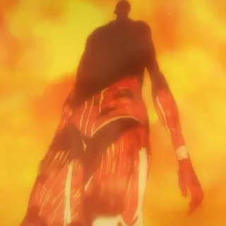 😧 Colossal Titan Attack on Titan Titan, L'Attaque des Titans, Anime, Monstre, Titan Colossal, Violence whatsapp sticker