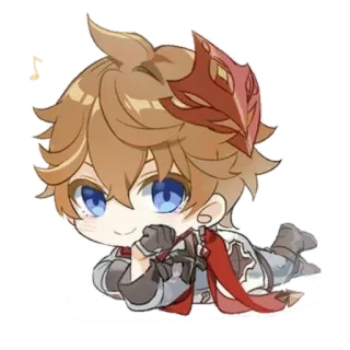 🙂 Tartaglia Genshin Impact Tartaglia, Genshin Impact, Chibi, Anime, Jeu, Personnage whatsapp sticker