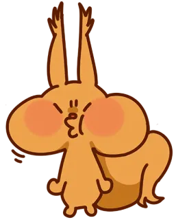 😤 Kreskówka, Zwierzę, Wiewiórka, Słodki, Śmieszny, Bezczelny telegram sticker