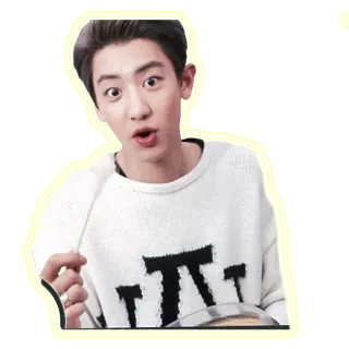 😲 kpop, chanyeol, exo, sänger, idol, männlich, porträt telegram sticker