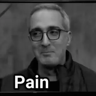 🖤 Pain 表情包, 悲伤, 情感, 脸, 表情, 痛苦 telegram sticker