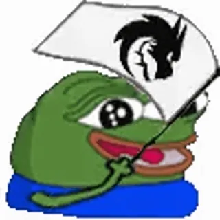 ❤️ Pepe the Frog pepe, frog, meme, internet, flag telegram sticker