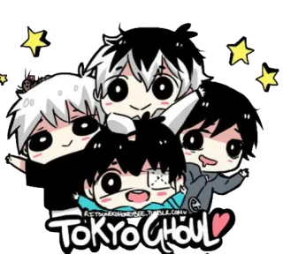 🎉 Tokyo Ghoul TOKYO GHOUL Anime, Manga, Tokyo Ghoul, Ghoul, Ken Kaneki, Chibi telegram sticker