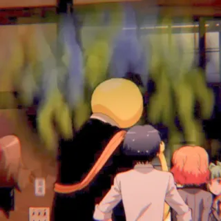 😀 Koro-sensei Assassination Classroom Anime, Personagem, Koro-sensei, Mangá, Escola telegram sticker