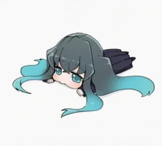 ❄ Chibi, Niedlich, Anime, Manga, Cartoon, Figur telegram sticker