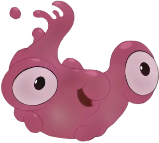 🤪 Cartone animato, Creatura, Mostro, Rosa, Occhi sporgenti telegram sticker
