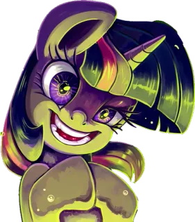 😈 Twilight Sparkle My Little Pony 小马, 卡通, 贴纸, 动画, 角色, 粉丝艺术 telegram sticker