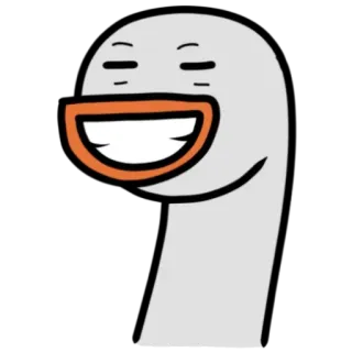 😬 오리, 만화, 웃긴, 밈, 캐릭터, 동물 telegram sticker