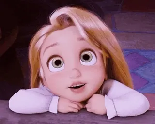 😳 Rapunzel Tangled disney, prinzessin, film, zeichentrick, kind telegram sticker