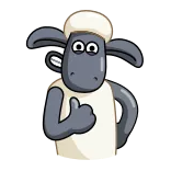 👍 Shaun the Sheep Shaun the Sheep, cartoon, sheep, animal, thumbs up, character telegram sticker