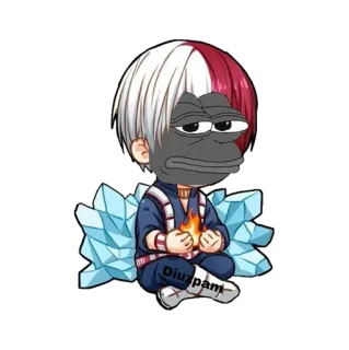 🌂 Todoroki My Hero Academia Diuzpam Anime, Manga, Personaje, Fanart, Sticker, Todoroki, My Hero Academia whatsapp sticker