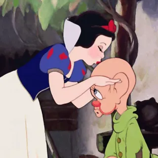 ⛄️ Snow White 만화, 판타지, 공주, 난쟁이 telegram sticker