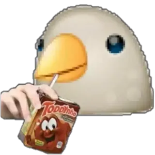 🐦 bird, juice, toddynho, drink, cartoon telegram sticker