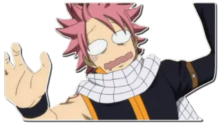 😵 Natsu Dragneel Fairy Tail anime, fairy tail, natsu dragneel, funny, cartoon telegram sticker