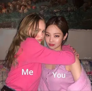 🌟 Me
You tình bạn, cặp đôi, tôi và bạn, màu hồng, Lily-Rose Depp, Jennie telegram sticker