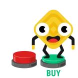 🤩 WIN vittoria, pulsante, cartone animato, gioco, successo, verde telegram sticker