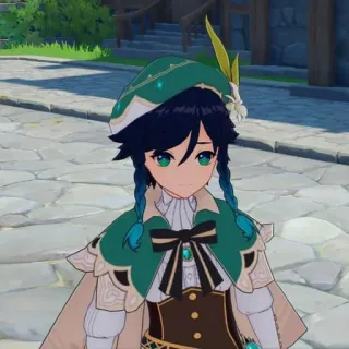 ✨ Venti Genshin Impact Anime, Video game, Genshin Impact, Venti, Karakter, Lucu telegram sticker