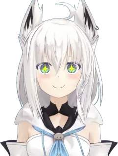 🌽 Shirakami Fubuki Hololive อนิเมะสาว, Vtuber, Hololive, สาวจิ้งจอก, อนิเมะ, ตัวละคร, Fubuki telegram sticker
