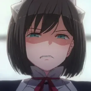 🤢 anime, maid, angry, frustrated, upset telegram sticker