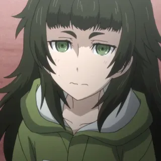 ⏱ Suzuha Amane Steins;Gate Anime, Personagem, Feminino, Inexpressivo, Sério whatsapp sticker