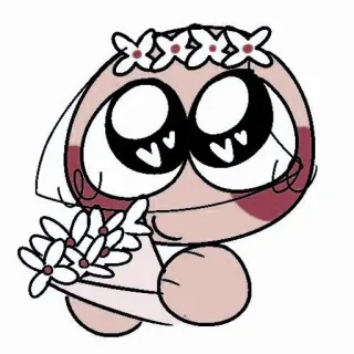 💌 милый, цветы, мультфильм, наклейка telegram sticker