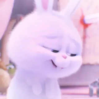 🐰 Snowball The Secret Life of Pets kelinci, imut, hewan, kartun, peliharaan telegram sticker