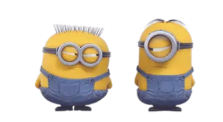 😒 Minions Despicable Me minion, cartoon, funny, despicable me, yellow, animated telegram sticker
