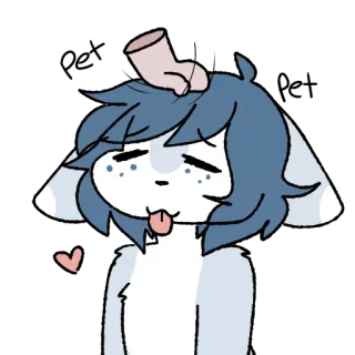 💗 Cartone animato, Carino, Divertente, Animale, Adesivo telegram sticker