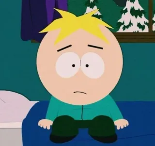 🌟 Butters Stotch South Park Dibujos animados, Butters, Triste, Personaje whatsapp sticker