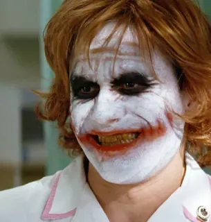 😬 The Joker The Dark Knight Joker, Vilain, Maquillage, Mal, DC Comics telegram sticker
