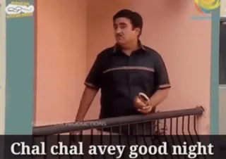 😂 Chal chal avey good night telegram sticker