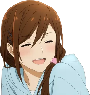 😄 anime, girl, cute, smiling, cartoon, happy telegram sticker