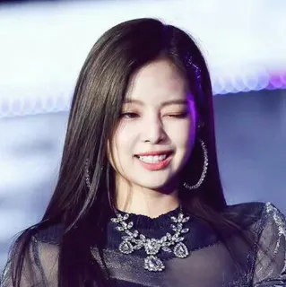 😉 Jennie K-pop, zangeres, beroemdheid, vrouw, vrouwelijk, sieraden telegram sticker