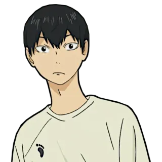 😳 Tobio Kageyama Haikyuu!! Аниме, Haikyuu, Тобио Кагеяма, Персонаж, Мультфильм telegram sticker