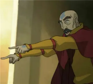 😃 King Bumi Avatar: The Last Airbender Avatar, King Bumi, character, earthbender, cartoon, animated telegram sticker