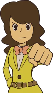 😌 Desenho animado, Personagem, Punho, Mulher, Animação telegram sticker