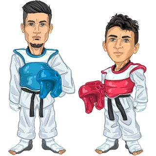 ✌️ Taekwondo, Võ thuật, Vận động viên, Thể thao telegram sticker