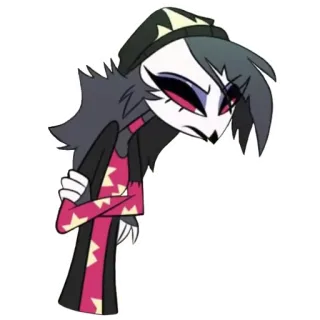 🤨 Stella Goetia Helluva Boss Desenho animado, Demônio, Pássaro, Bravo, Inferno telegram sticker
