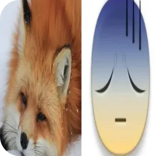 🦊 狐狸, 难过的表情, 表情符号, 动物, 雪, 自然 telegram sticker
