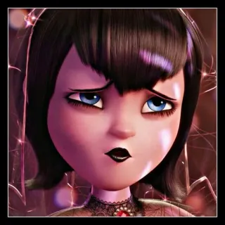🖤 Mavis Dracula Hotel Transylvania Desenho animado, Vampiro, Garota, Personagem, Animado, Gótico, Hotel Transilvânia telegram sticker