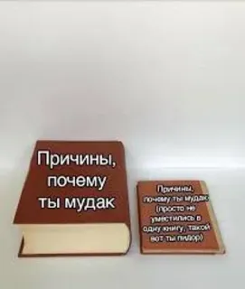 🥸 Причины, почему ты мудак
Причины, почему ты мудак
(просто не уместились в одну книгу, такой вот ты пидор) obraźliwe, rosyjski, książka, zniewaga telegram sticker