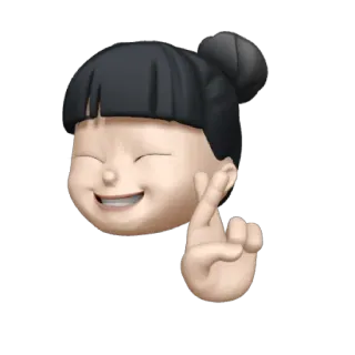 👧 Эмодзи, Удачи, Скрещенные пальцы, Женщина, Желание, Надеющийся telegram sticker